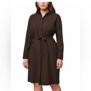 Modern ambition, long sleeve, tie, waist, shirt, dress, size L